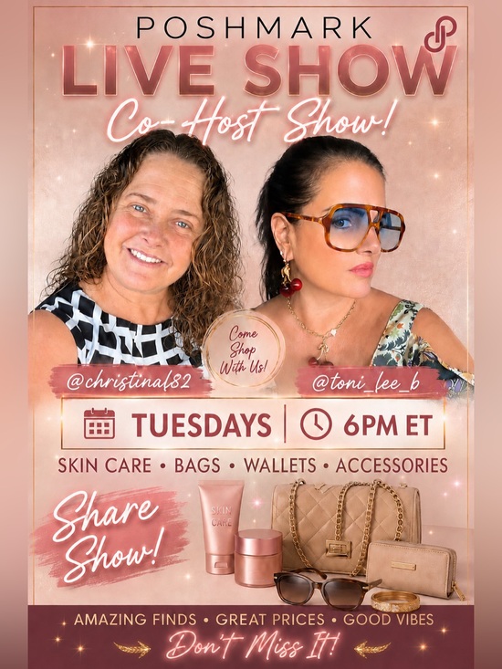 Live show Handbags - Live co host share show!! See description for this coming Tuesdays show!!!
